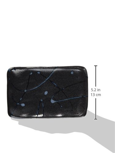 Amazon.co.jp: 山下工芸(Yamasita craft) 黒潮7.0板皿 12.6×19.5×2.5cm